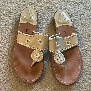 Jack Rogers size 10 cream sandals